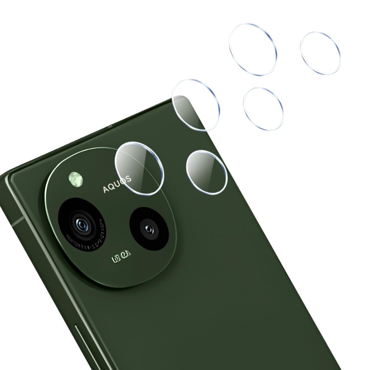 YWXTW 対応 AQUOS R9 カメラフィルム【3枚セット 国産旭硝子素材】 YWXTX-JTAQUOS R9