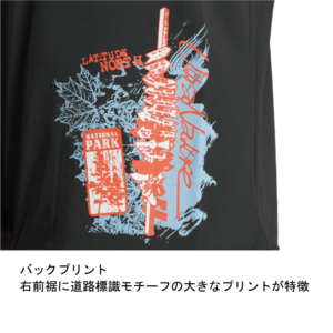 メンズ EVAEDGE ロングスリーブTシャツ（ブラック）P821FLSM02