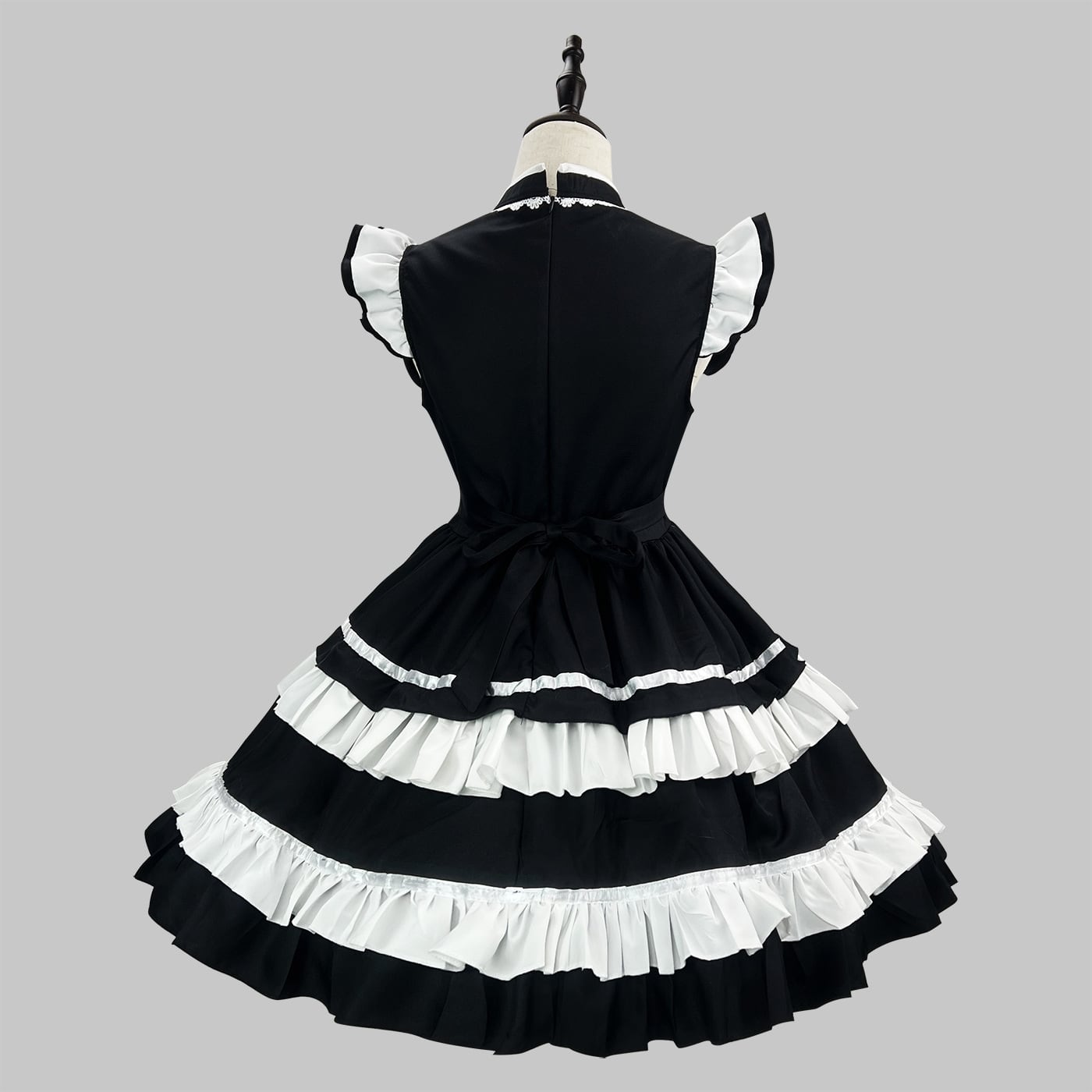 中華ロリータ チャイナメイドワンピース タッセル×継袖付き｜WithU