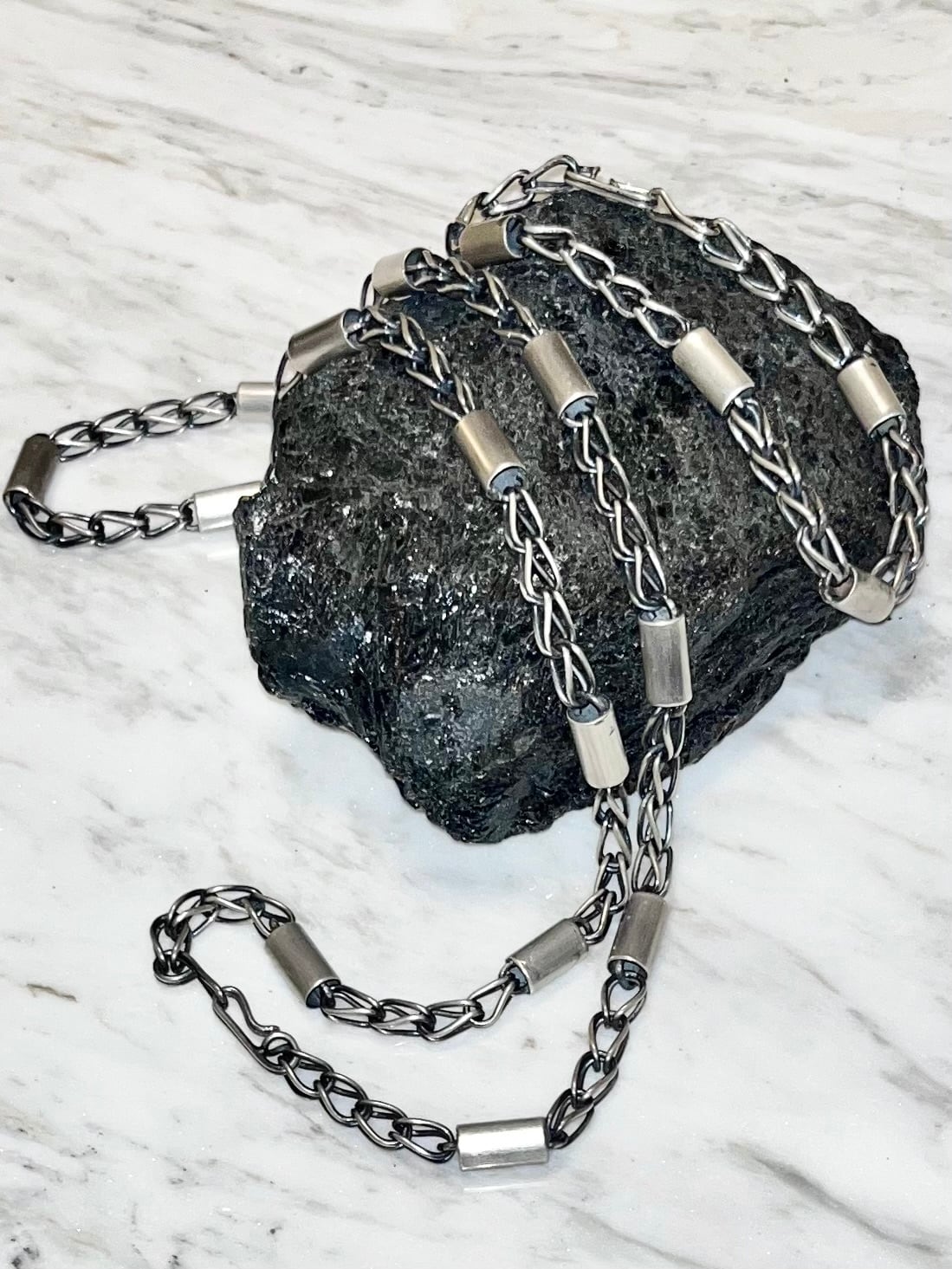 navajo Leroy Yazzie silver chain necklace | NOIR ONLINE