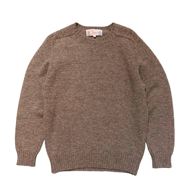 Peter Blance Saddle Shoulder Crew Neck Wool Knit 38 / ピーター 