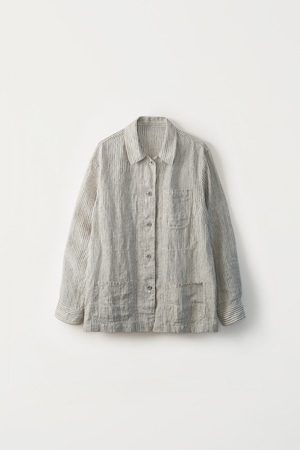 [NOTHING WRITTEN] Bambina stripe jacket (Stone gray) 正規品 韓国ブランド 韓国通販 韓国代行 韓国ファッション ナッシングリトゥン 日本 店舗
