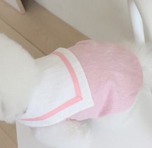 即納【chiot】パステルリネンケープトップ　ピンク