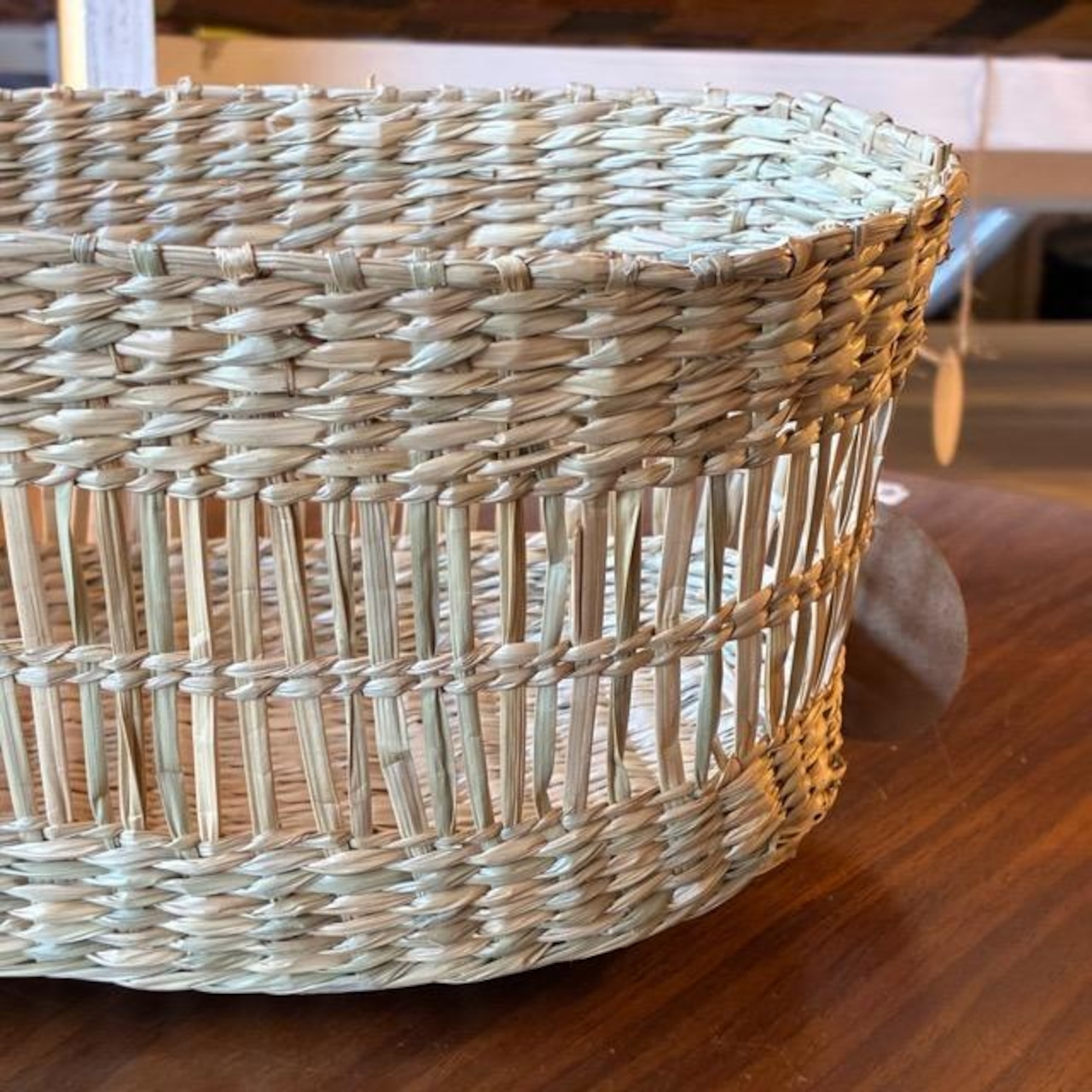 Vietnam Seagrass oval basket S　ベトナム　シーグラスオーバルバスケット S　家具　インテリア　収納　小物入れ　バスケット　水草　カゴ