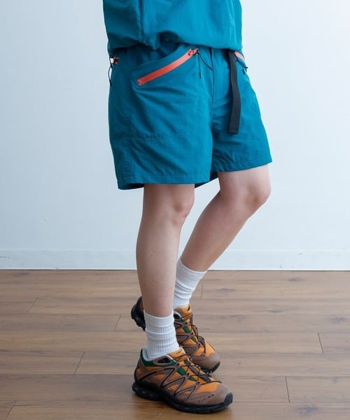 Universal Style Wear】climbing short pants (blue green) dros dro