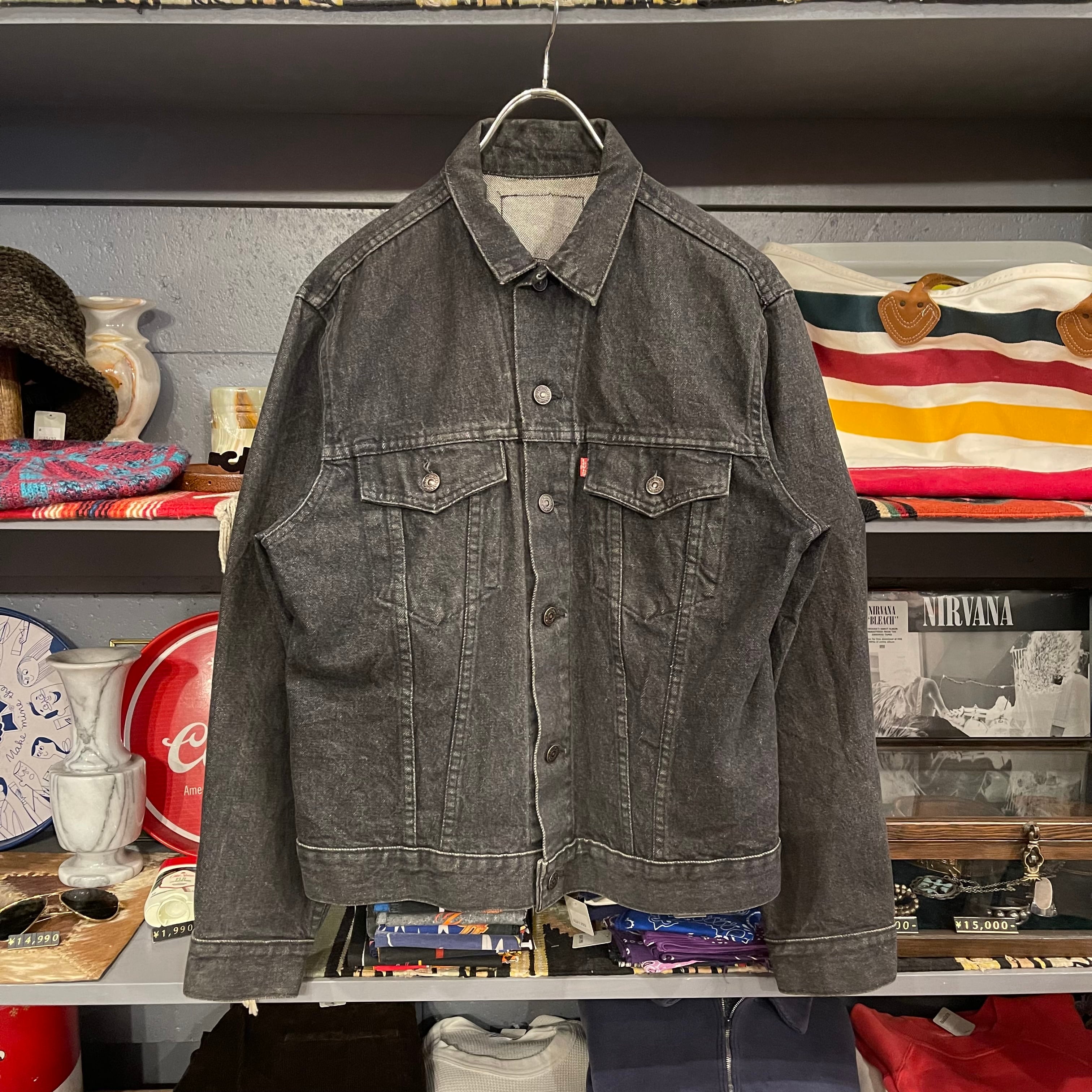 80s Levis 75505-0259 Black Denim Jacket | VOSTOK 