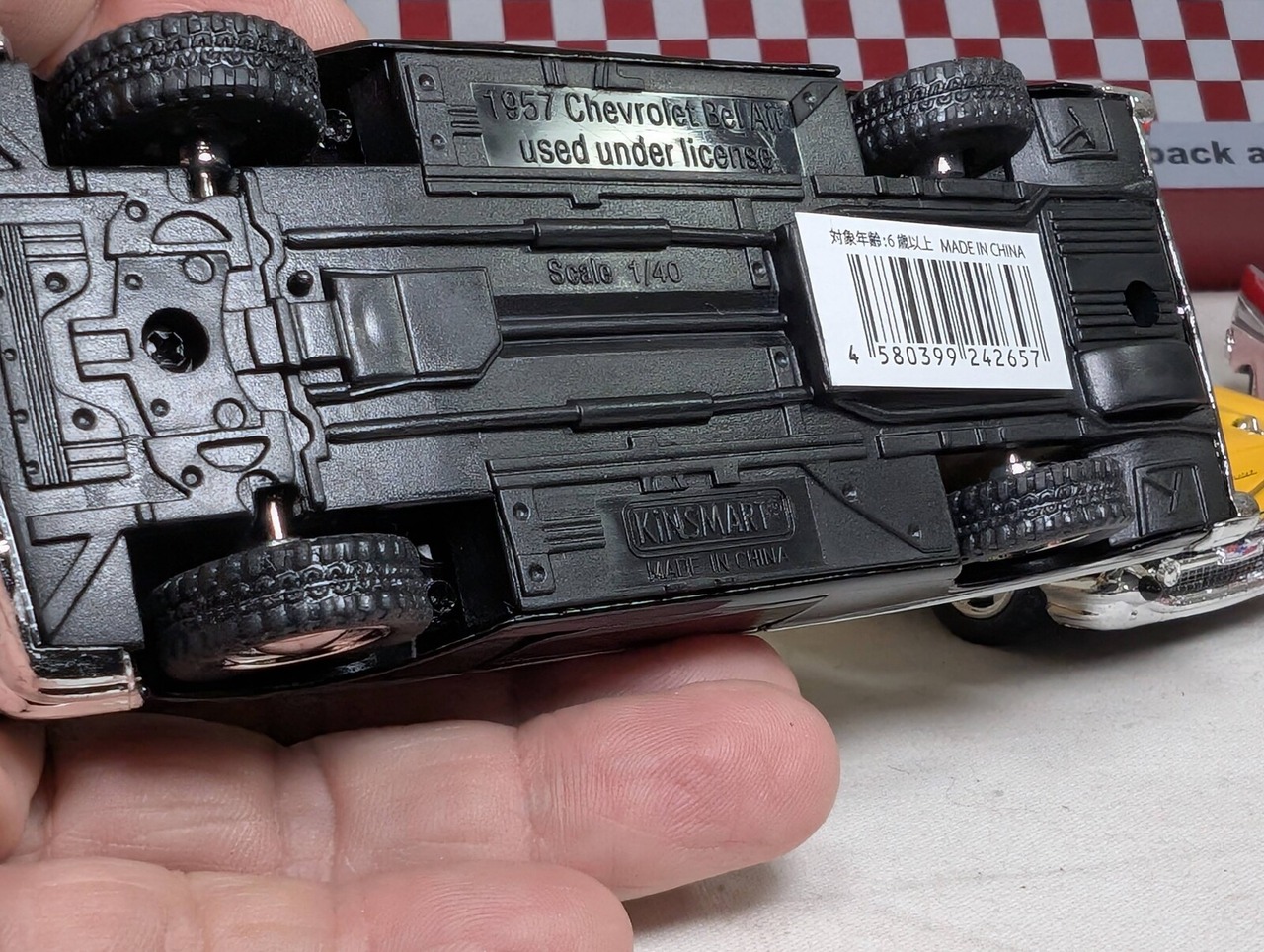 シボレーベルエア プルバックカー【 1:40 1957CHEVROLET Bel Air】