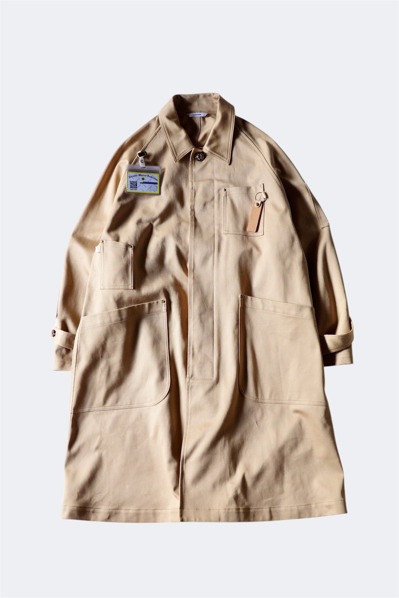 YUTASETOGAWA【”ME” DOCTOR COAT COTTON PIQUE -Beige-】