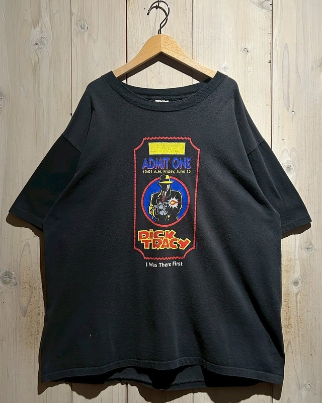 【a.k.a.C.a.k.a vintage】90's “DICK TRACY”Print Design Vintage Loose T-Shirt