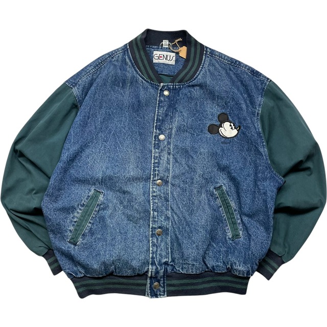 《XL》 GENUS ジーナス デニムジャケット ディズニー ミッキーマウス 90年代 vintage no.5124