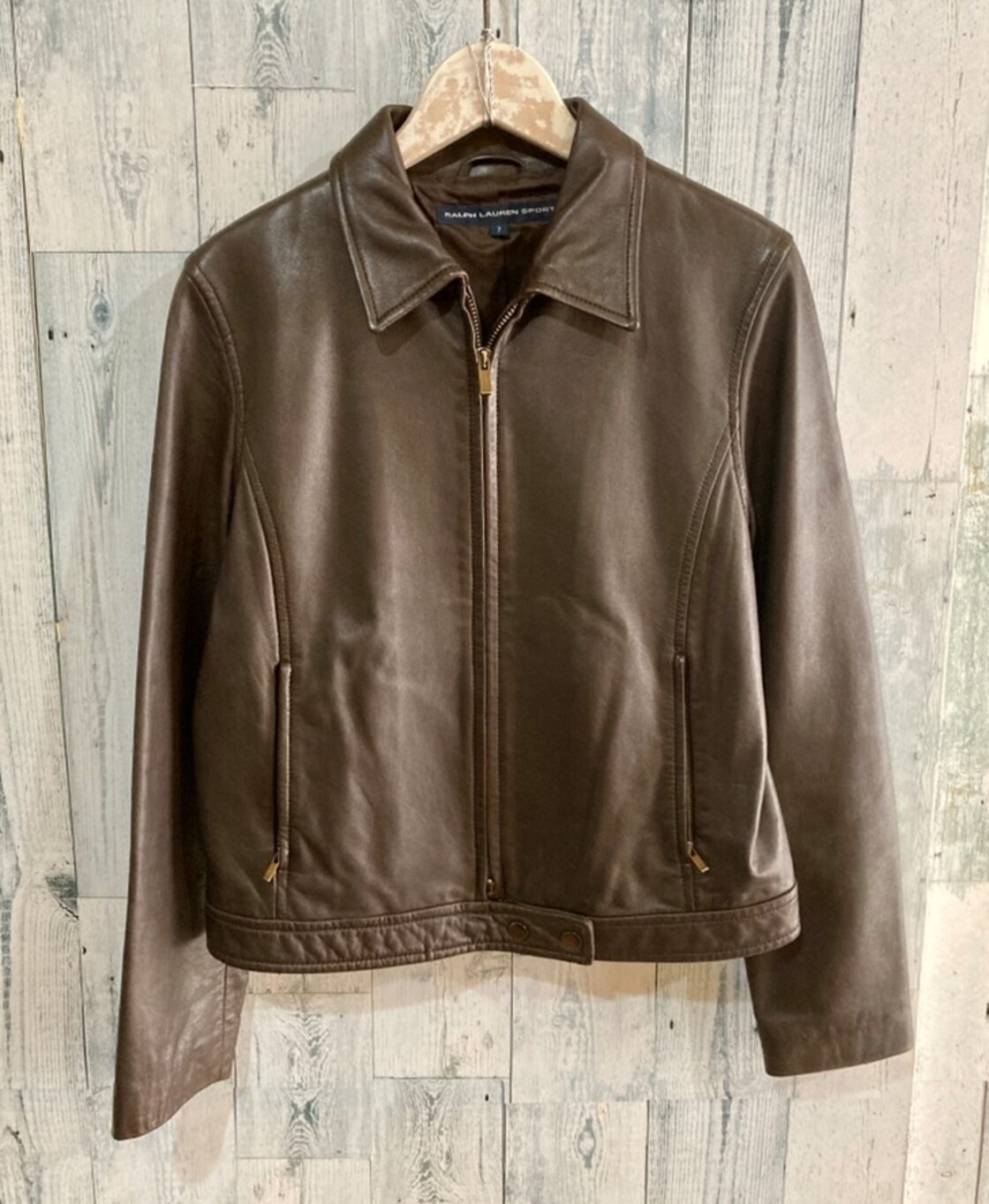 Ralph Lauren Sports ラルフローレン 上質シープスキン レザー 