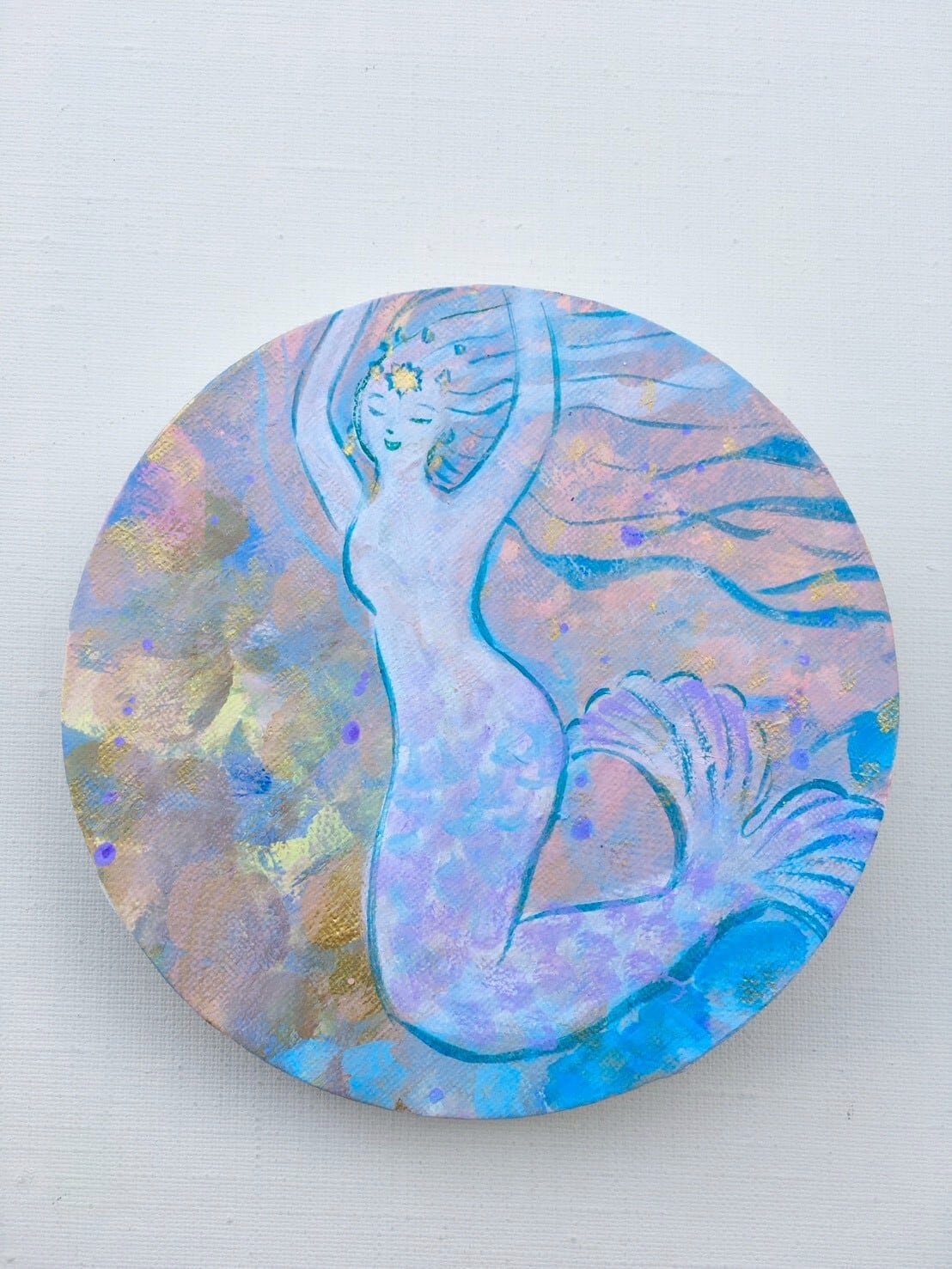 青山京古クリスタル女神の絵