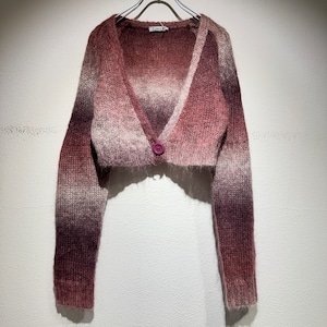 used mohair knit cardigan