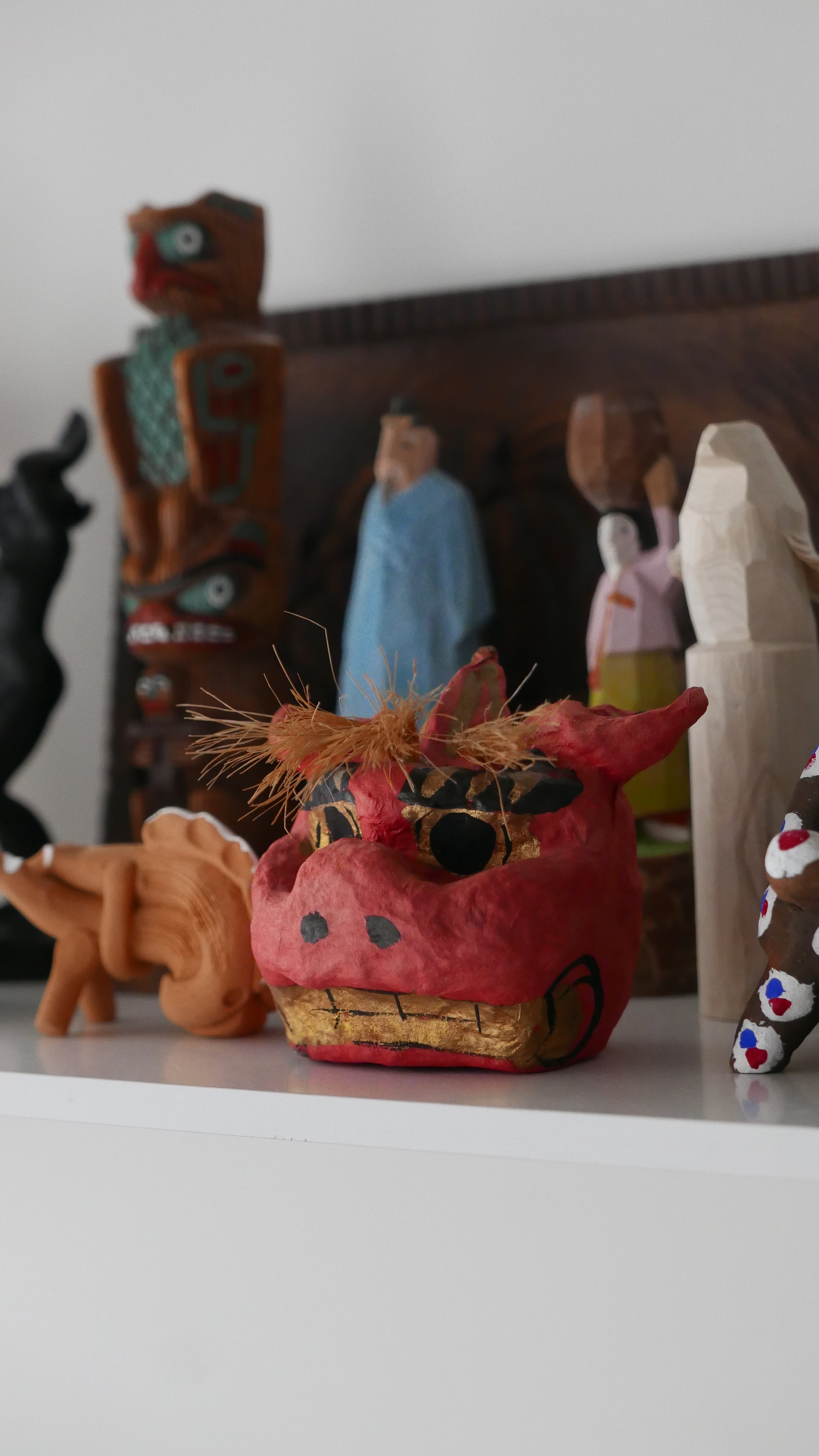 old japan 獅子頭 , 富山県 五箇山