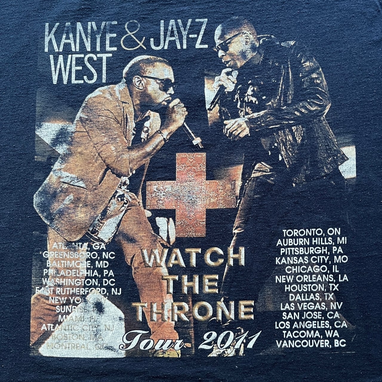 Kanye West & Jay Z 2011 Watch The Throne Tour Rap Tee | Vintage