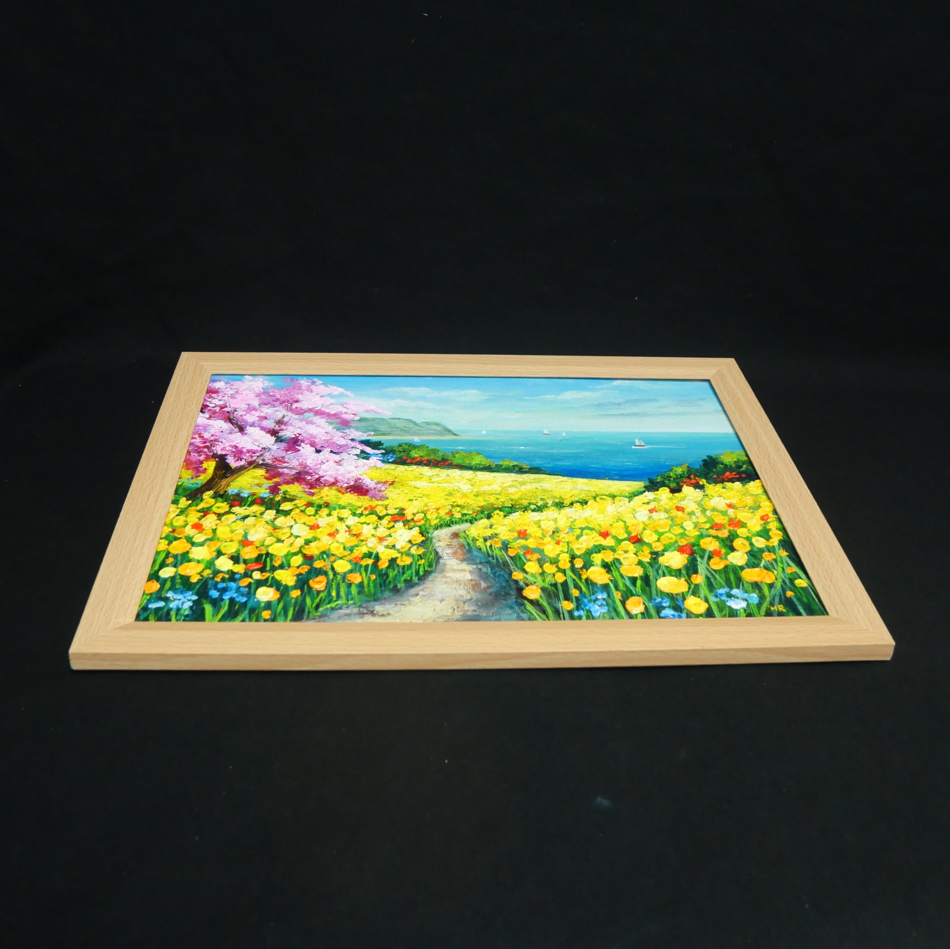 油絵/原画】希望の花咲く春の日｜春のインテリアを彩る油彩画 絵画