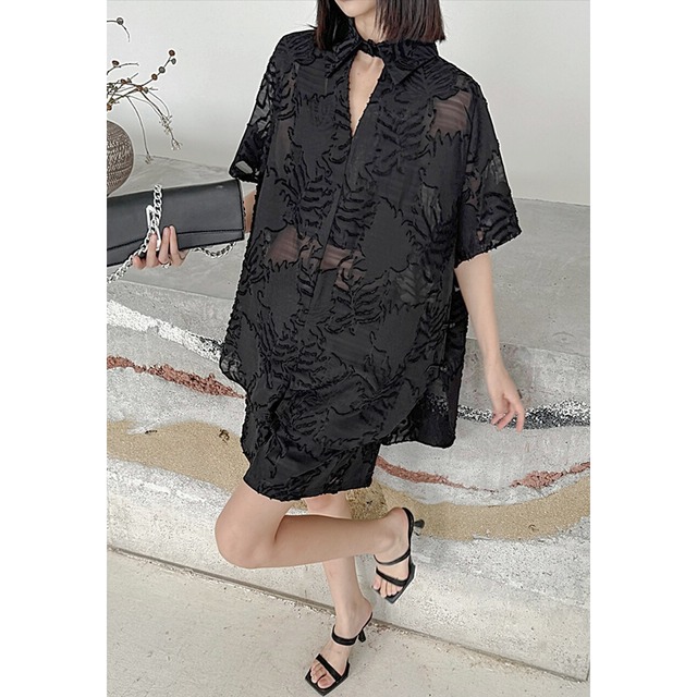 Sheer pattern black setup C0168