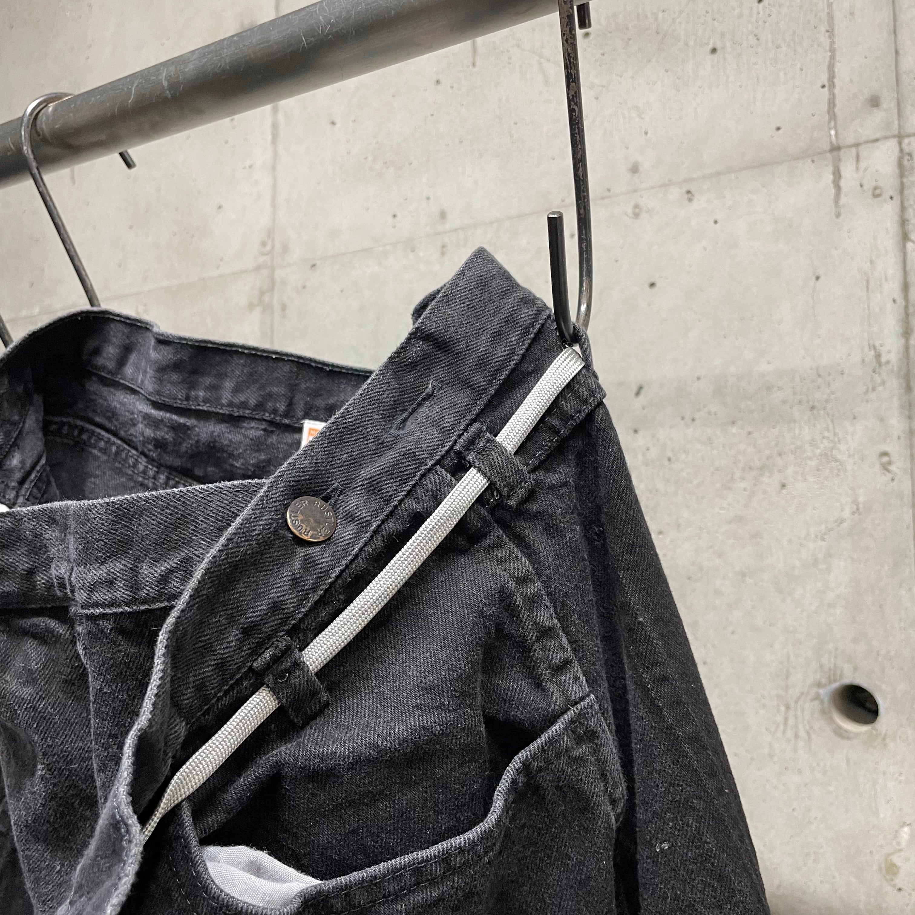 MAISON EUREKA】Ex.VINTAGE REWORK BIGGY PANTS_BLACK⑩ | marfa store