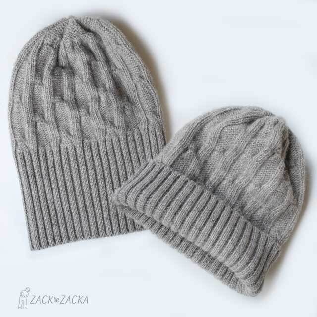 入荷｜モンゴルウール100％　大人グレージュ　ニットキャップ　グレージュ