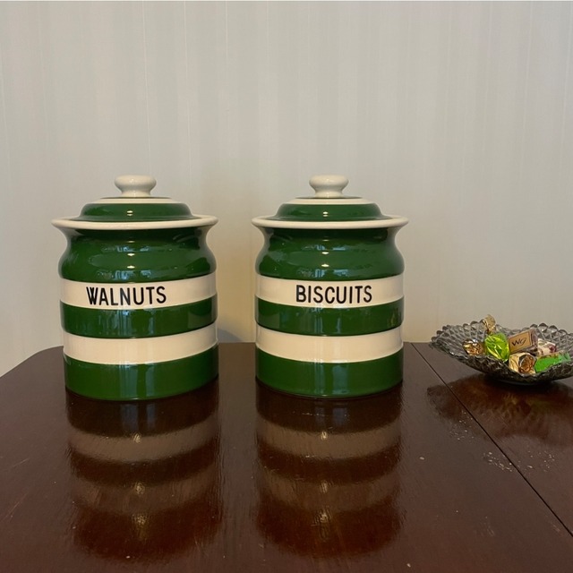 【Cornishware】ジャー｜WALNUTS