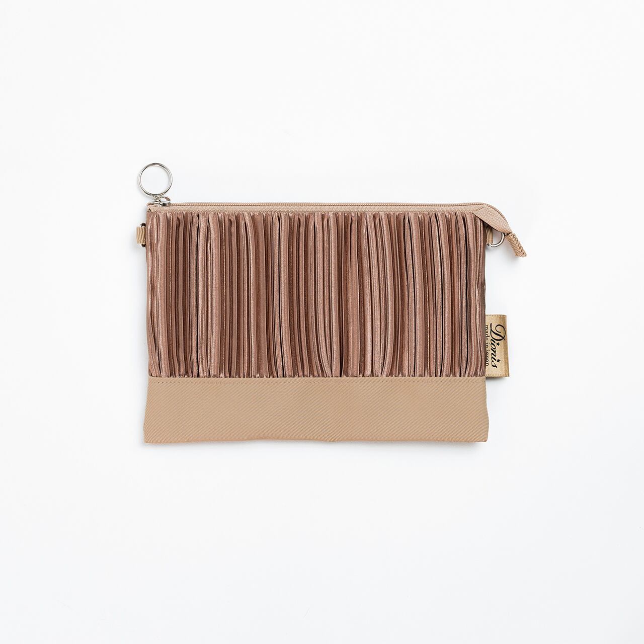 カラフルプリーツ2WAYポーチ(DSP-P912+)#56アッシュブラウン