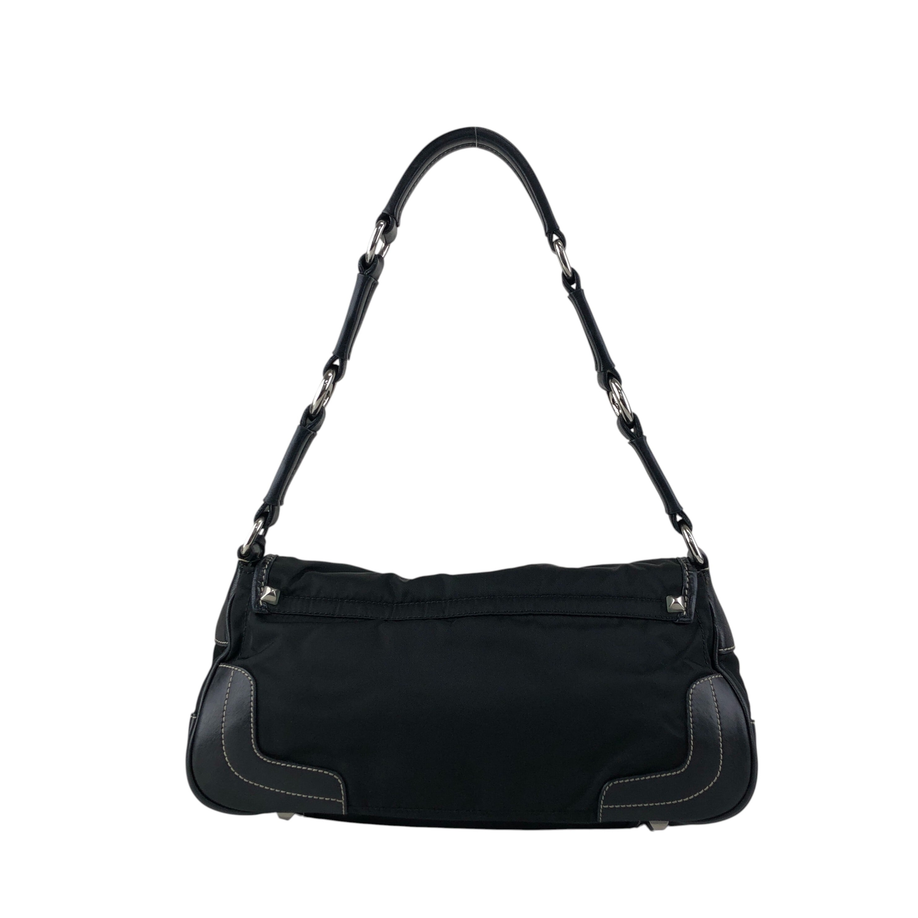 PRADA プラダ ショルダーバッグ レザー ヴィンテージ 黒 ワン