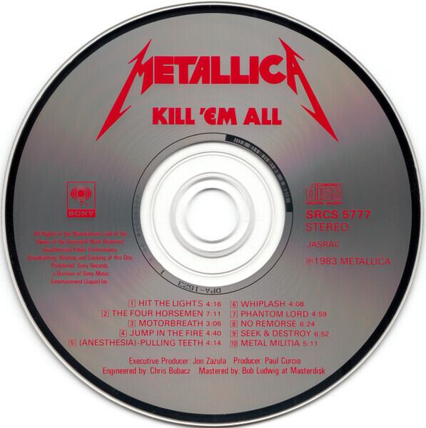 METALLICA/KILL 'EM ALL | RECORD SHOP CONQUEST/レコードショップコン