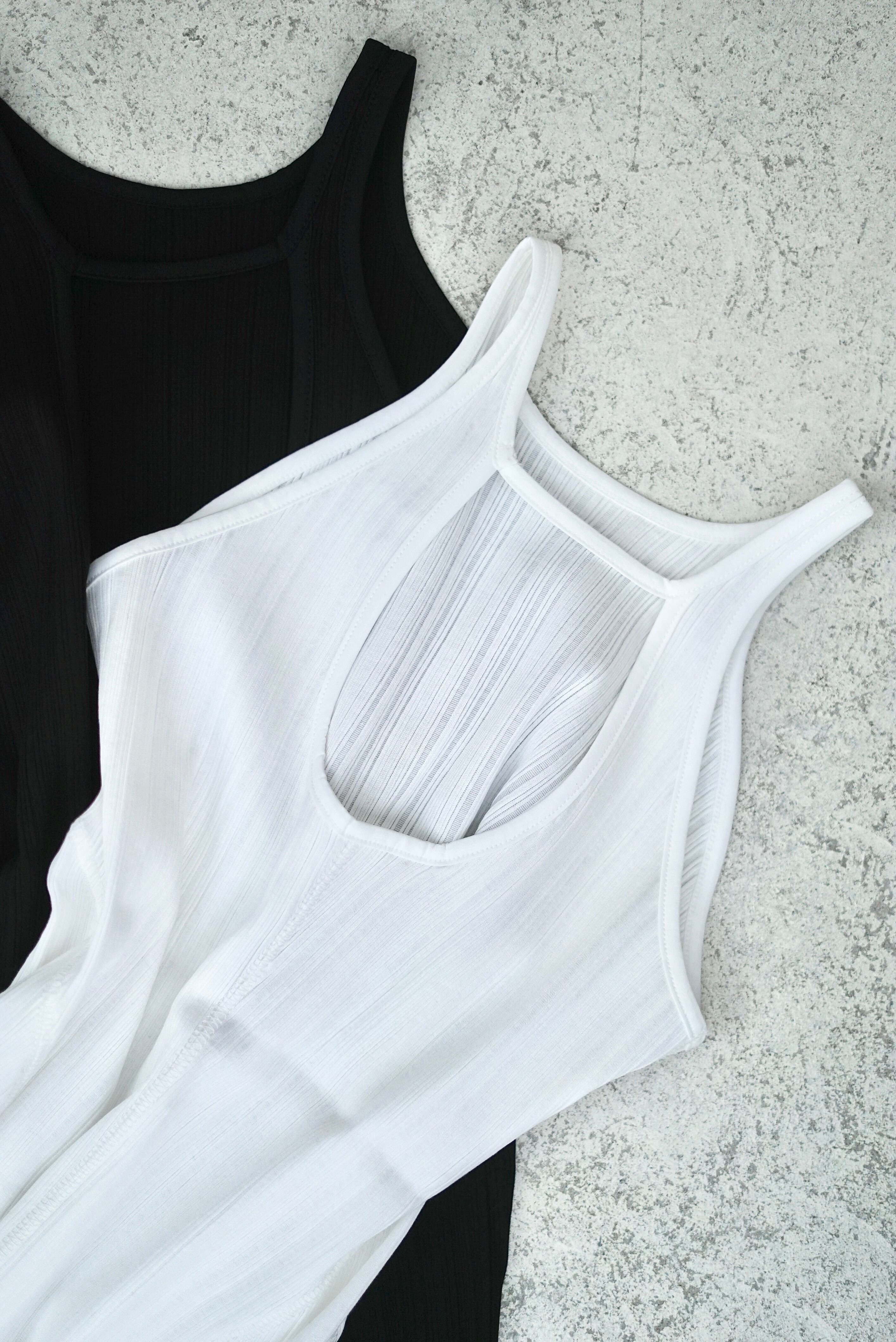 Mame Kurogouchi / Random Ribbed Cotton Sleeveless Top Mame Kurogouchi / Random Ribbed Cotton Sleeveless Top