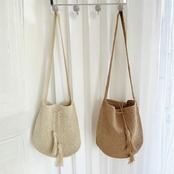 Soleil Tassel Crochet Shoulder Bag F0656