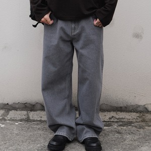 グラビティグレー・ストレートワイドデニム N3575