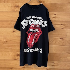 【The Rolling Stones】公式 バンドTシャツ USツアー78 レプリカ ベロマーク ローリングストーンズ Mサイズ us古着