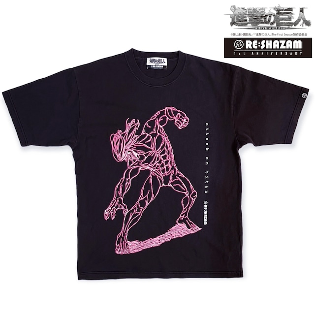 〈進撃の巨人 -RE:SHAZAM Limited edition goods-〉Attack on Titan　ピグメントTシャツ (MAPPA描き下ろし)