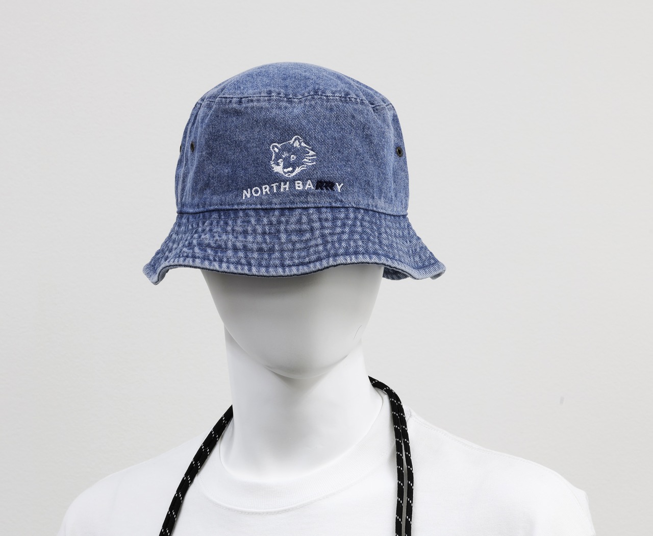 NORTH BARRRY クマロゴ／Jeans Bucket Hats　