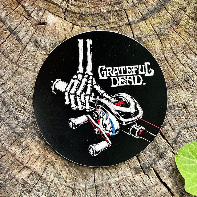 【BASSMANIA × GRATEFUL DEAD】  HAND SKULL Sticker［WHITE］