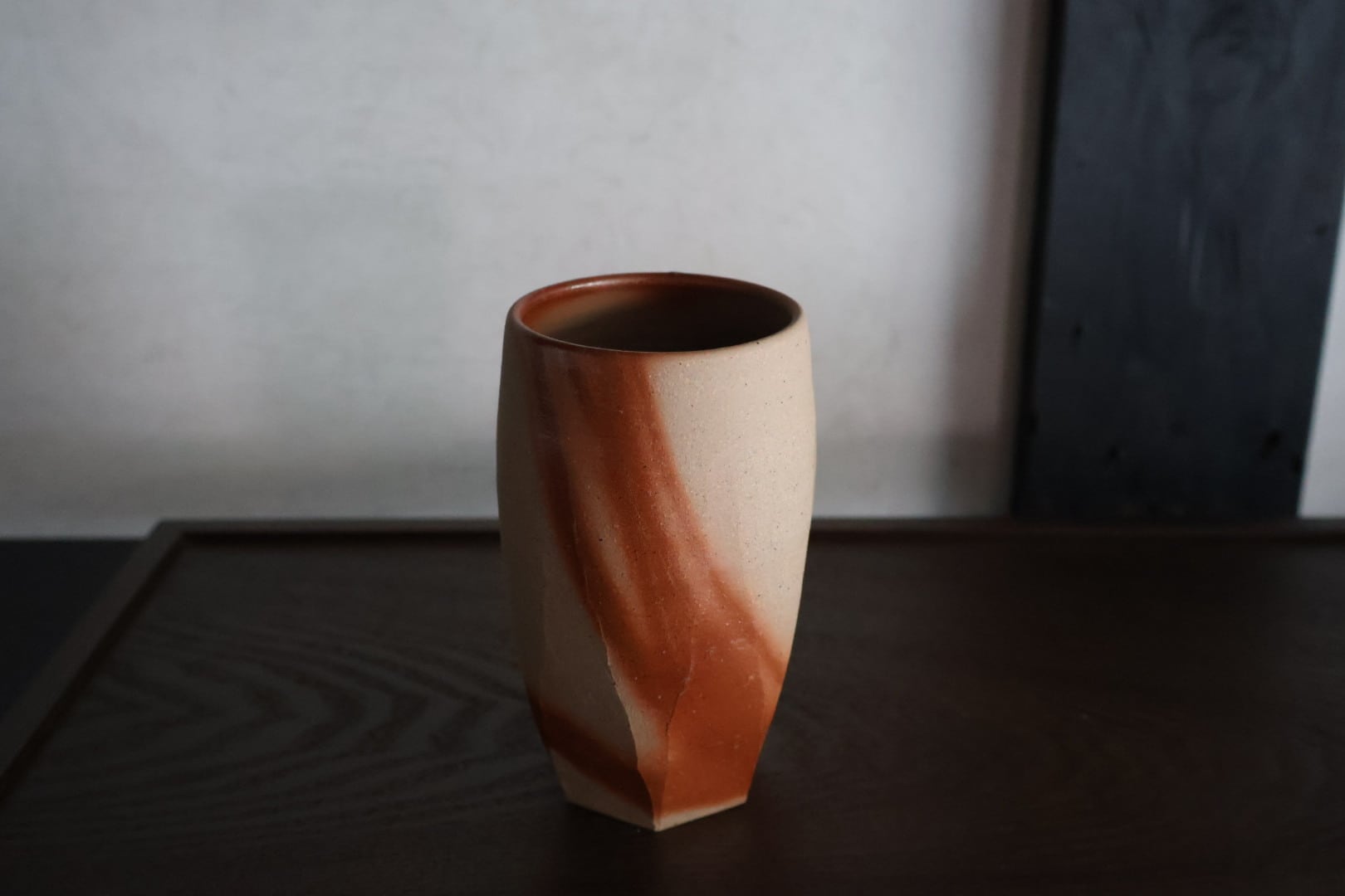 備前焼 永末 隆平作 面取フリーカップ | うつわ通販 土岐陶器店