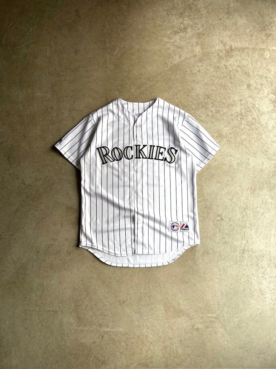 USA製 Majestic COLORAD ROCKIES BASEBALL SHIRTS “TODD HELTON”