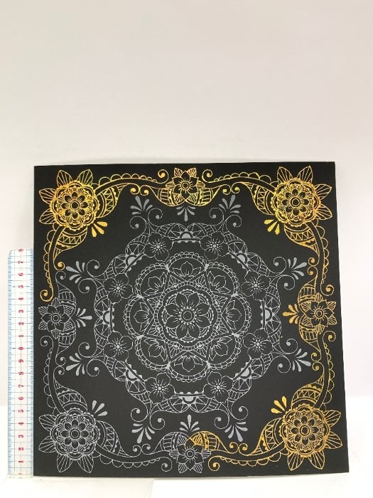 心を癒す大人のスクラッチアート『花曼荼羅インド文様』 東京書店