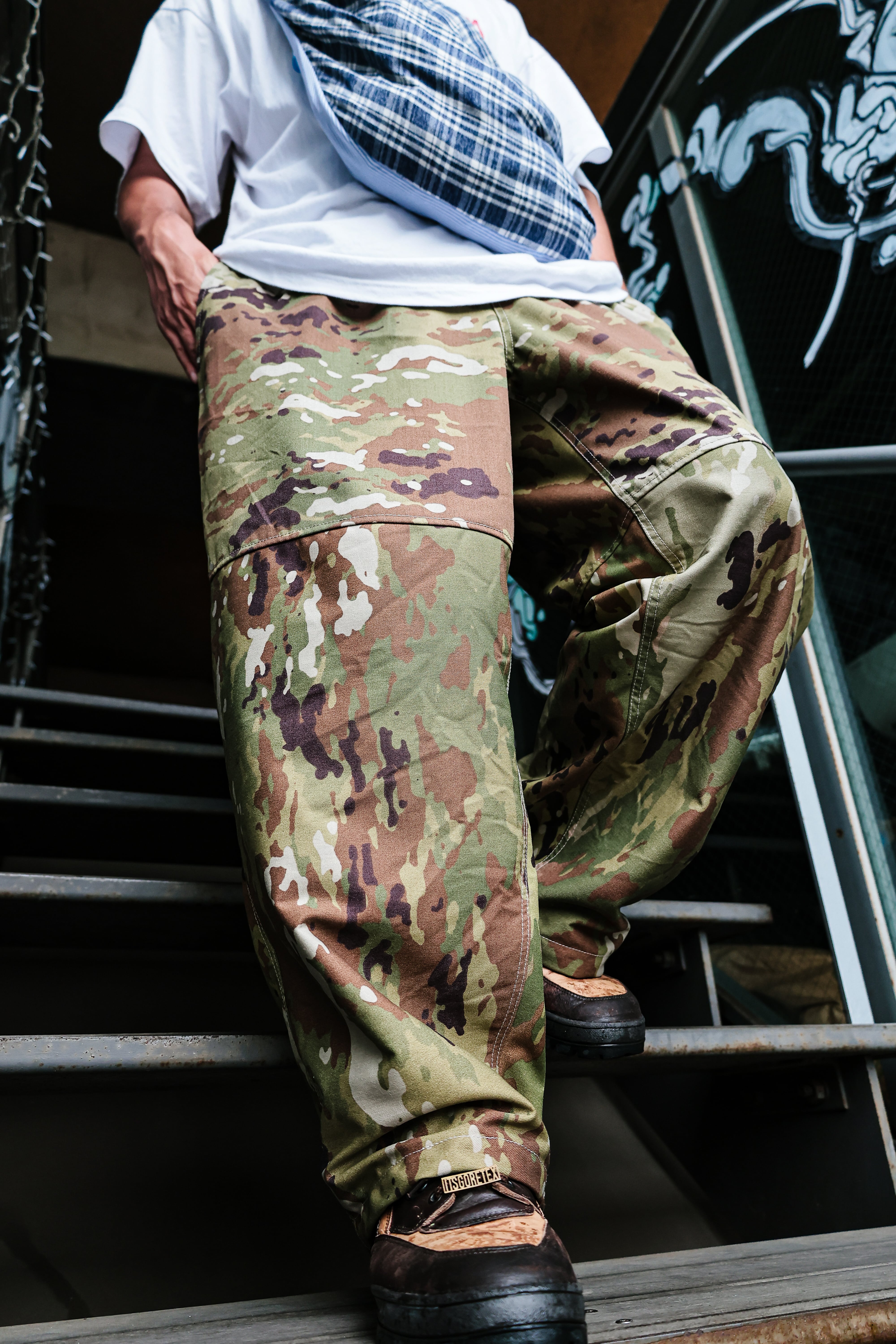 Multi Camo Laundry Bag Remake Pants/ODDMENT