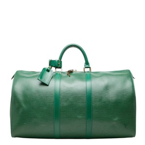 ルイ ヴィトン エピ キーポル50 ボストンバッグ トラベルバッグ M42964 ボルネオグリーン レザー レディース LOUIS VUITTON 中古