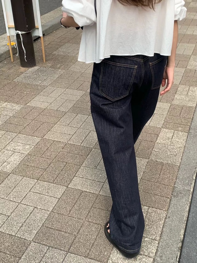 (予約) ounce / Non fade washed denim pants 1color