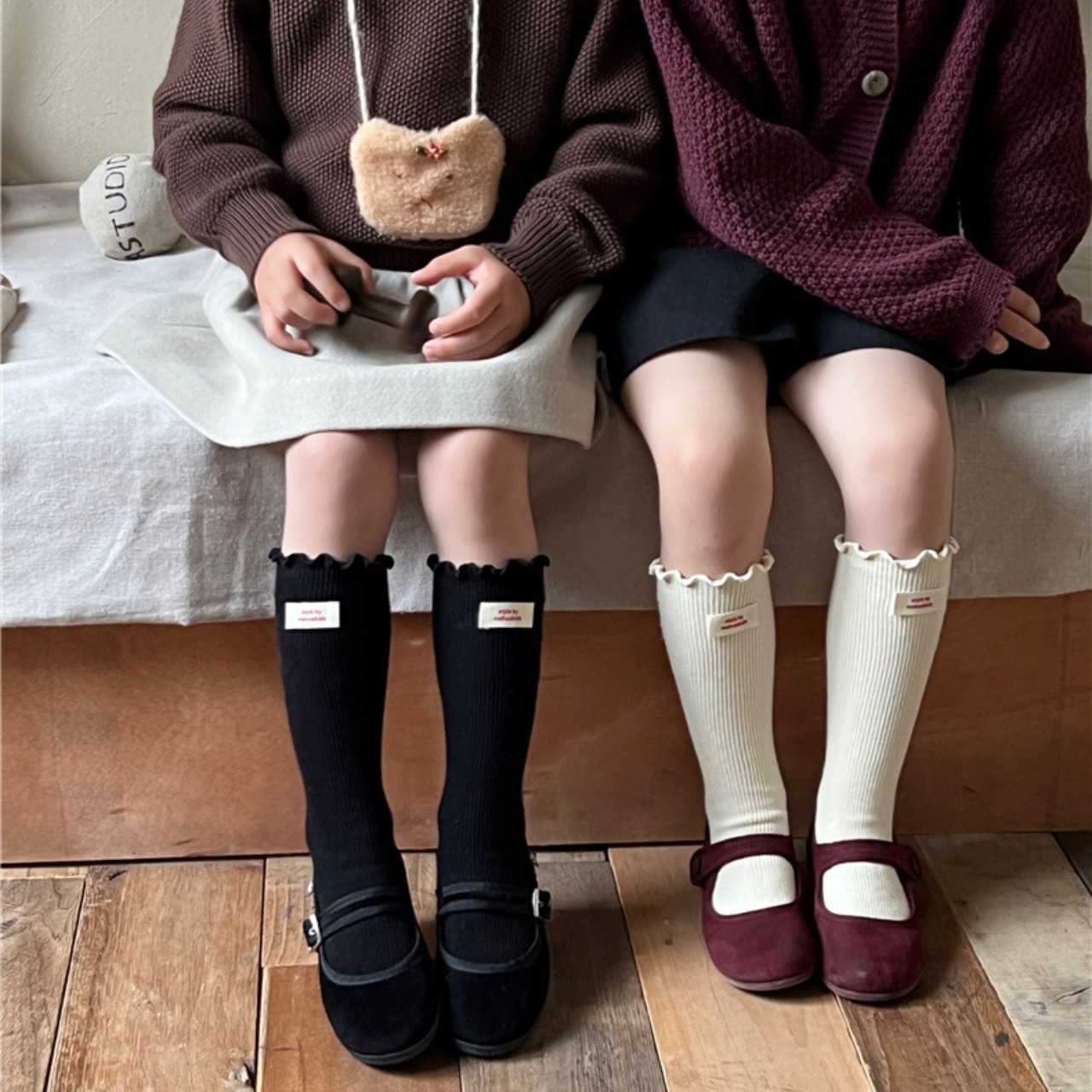 GOODSフリルハイソックス