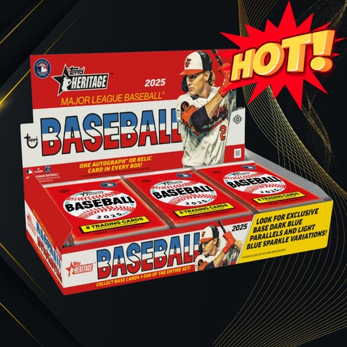 ※3点限り 2025 Topps Heritage Baseball Hobby Box（MLB公式トレーディングカード）