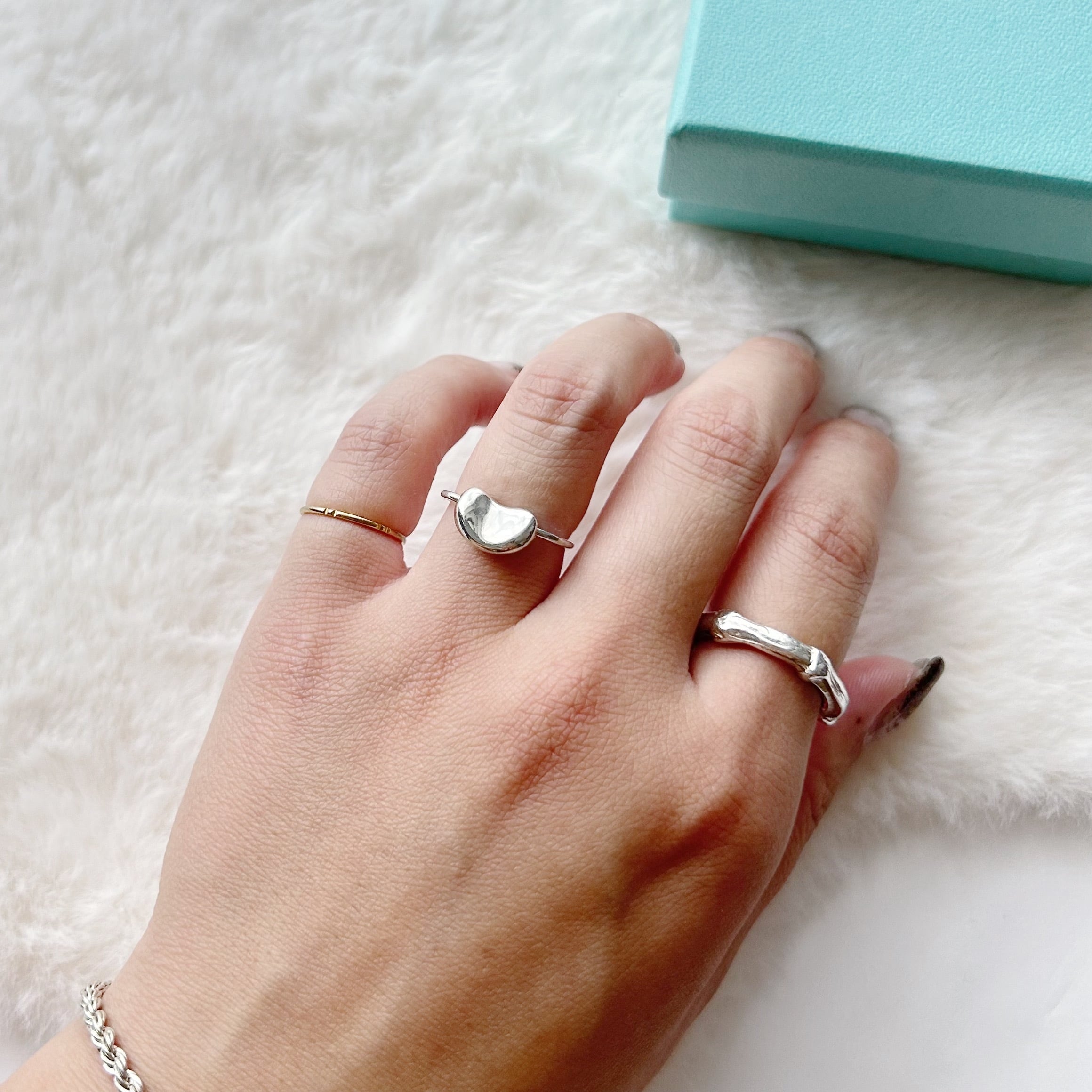 TR7097】Tiffany &Co. bean ring/silver925/ティファニー/リング