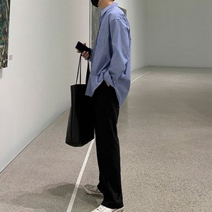 シンプルベーシックストライプシャツ　MT0080197