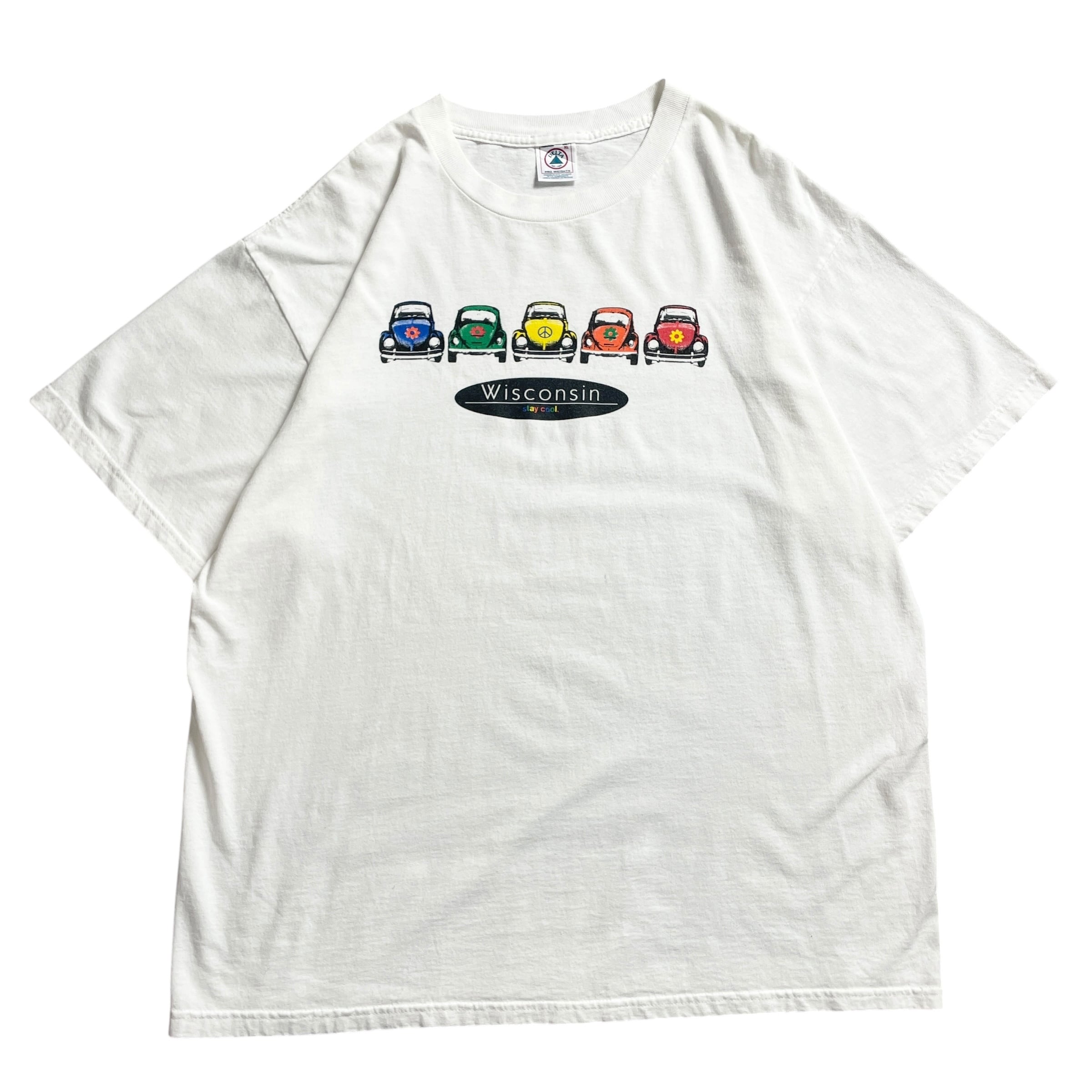 90s USA製 Wisconsin ビートル 車vintage T-shirt