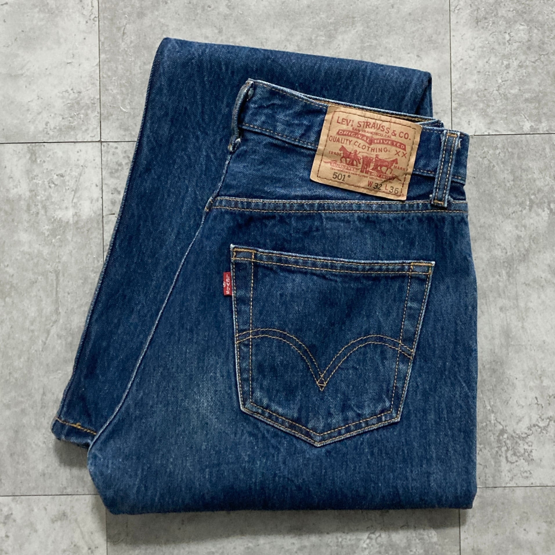 LEVI’Sリーバイス501 USA製 最終期2002年 W32 L32 W38 L32】00's Levi's 501 リーバイス 07年製 ボタンフライ ビッグ