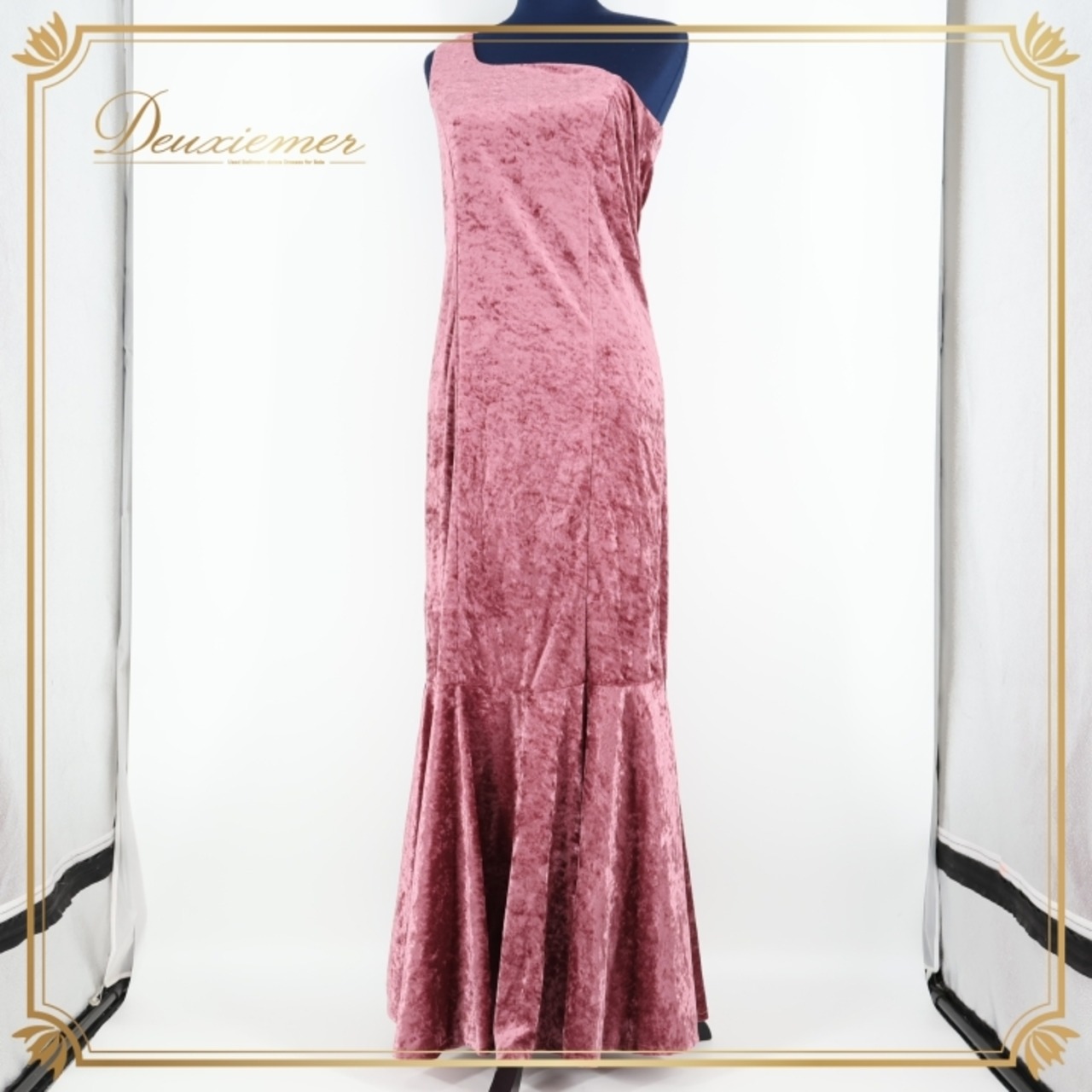 フラダンス 衣装 ワンピース ドレス ピンク系 ALOHA KIKI フラ ダンス 無地 シンプル 光沢 ベロア ワンショルダー 上品 日本製 高級感 華やか 鮮やか ハワイアン アロハ かわいい パープル系