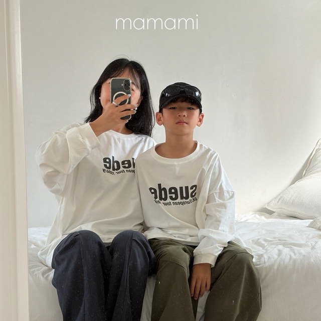 【取寄】mamami｜tour lettering tee (mom)｜ツアーレタリングTシャツ(ママ)｜FREE｜mom｜26 autumn