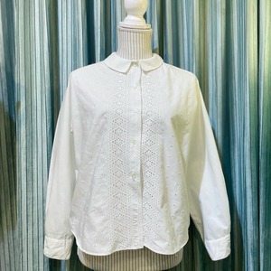 60's vintage Cotton white Blouse "donnkenny"