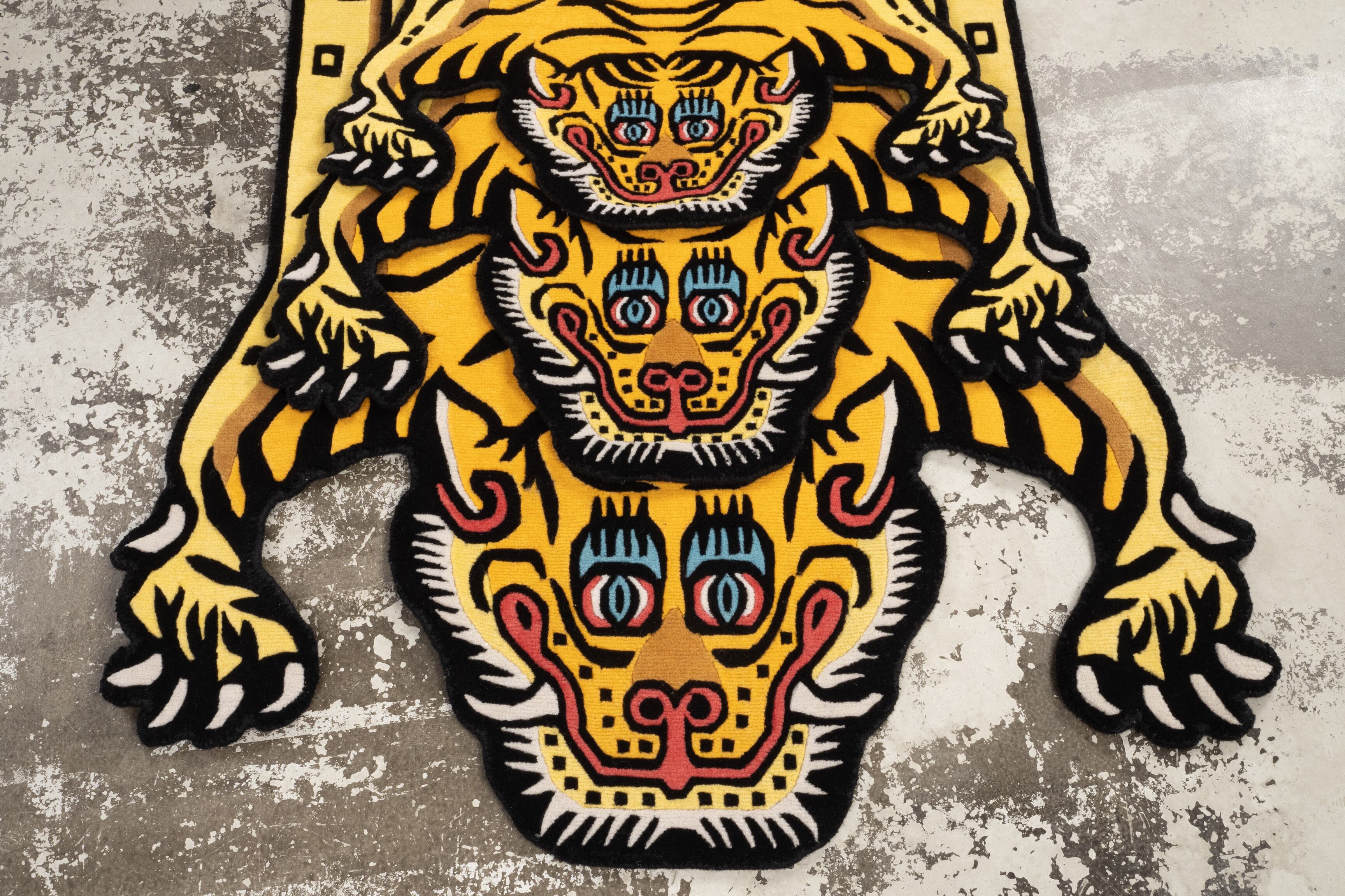 Tibetan Tiger Rug 《Lサイズ•ウール・オリジナル3・シグネチャー